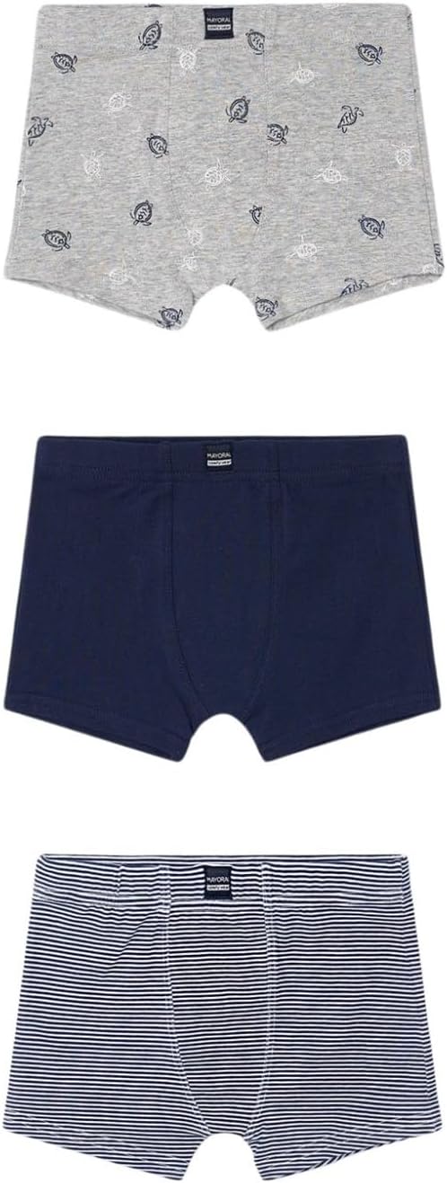 Mayoral Set of 3 Boxers for Boys Navy