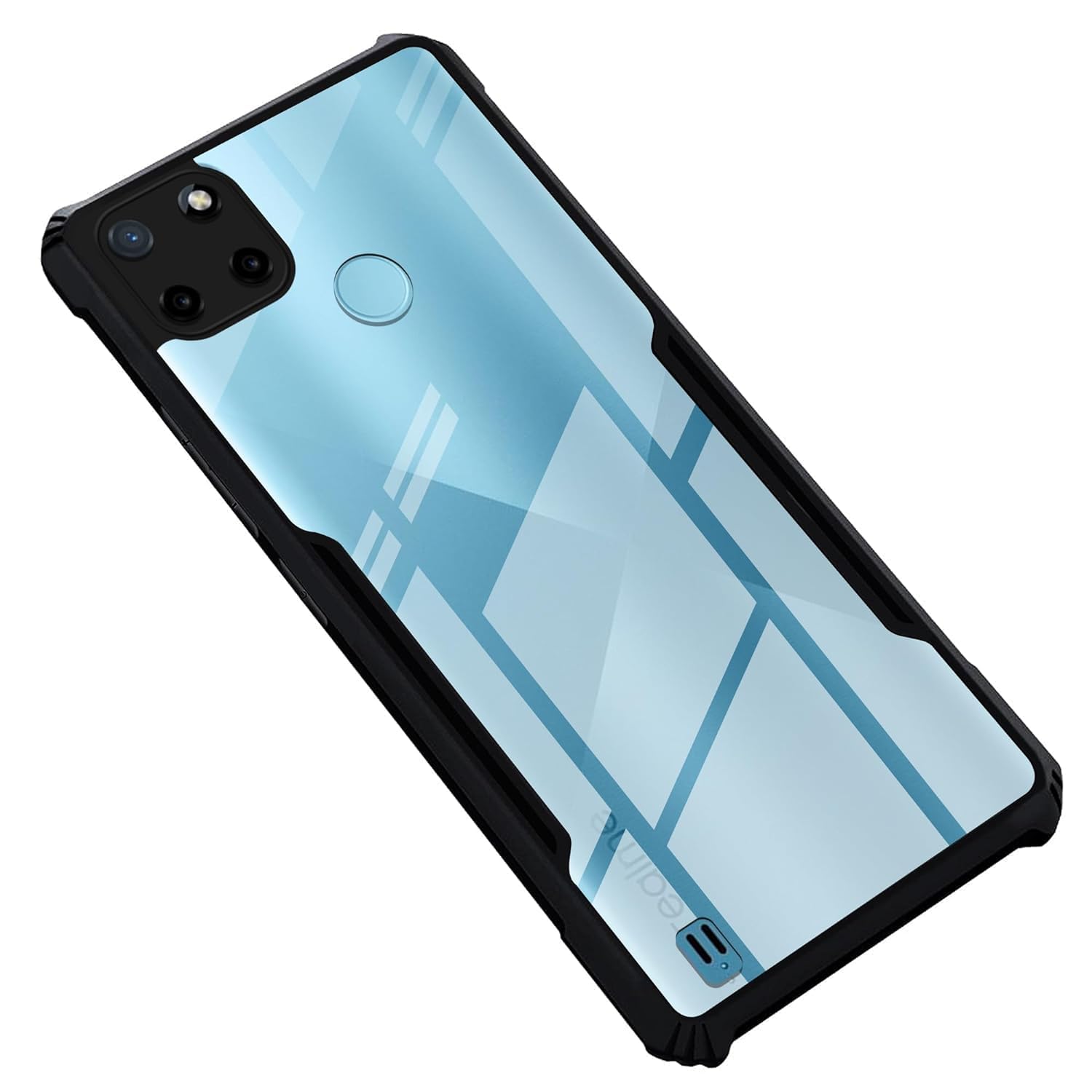 SHINESTAR Realme C25Y / C21Y Back Cover Case | Ultra Thin 360 Degree Protection Crystal Clear Tranparent Bumper Back Cover Case for Realme C25Y / C21Y - Black (B0CY3NR48C) Amazon Price History, Amazon Price Tracker