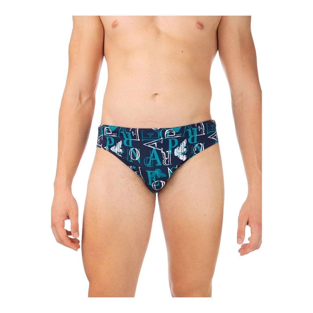 Emporio Armani Emporio Armani Men's all Over Logo Low Brief Slip da Nuoto Uomo
