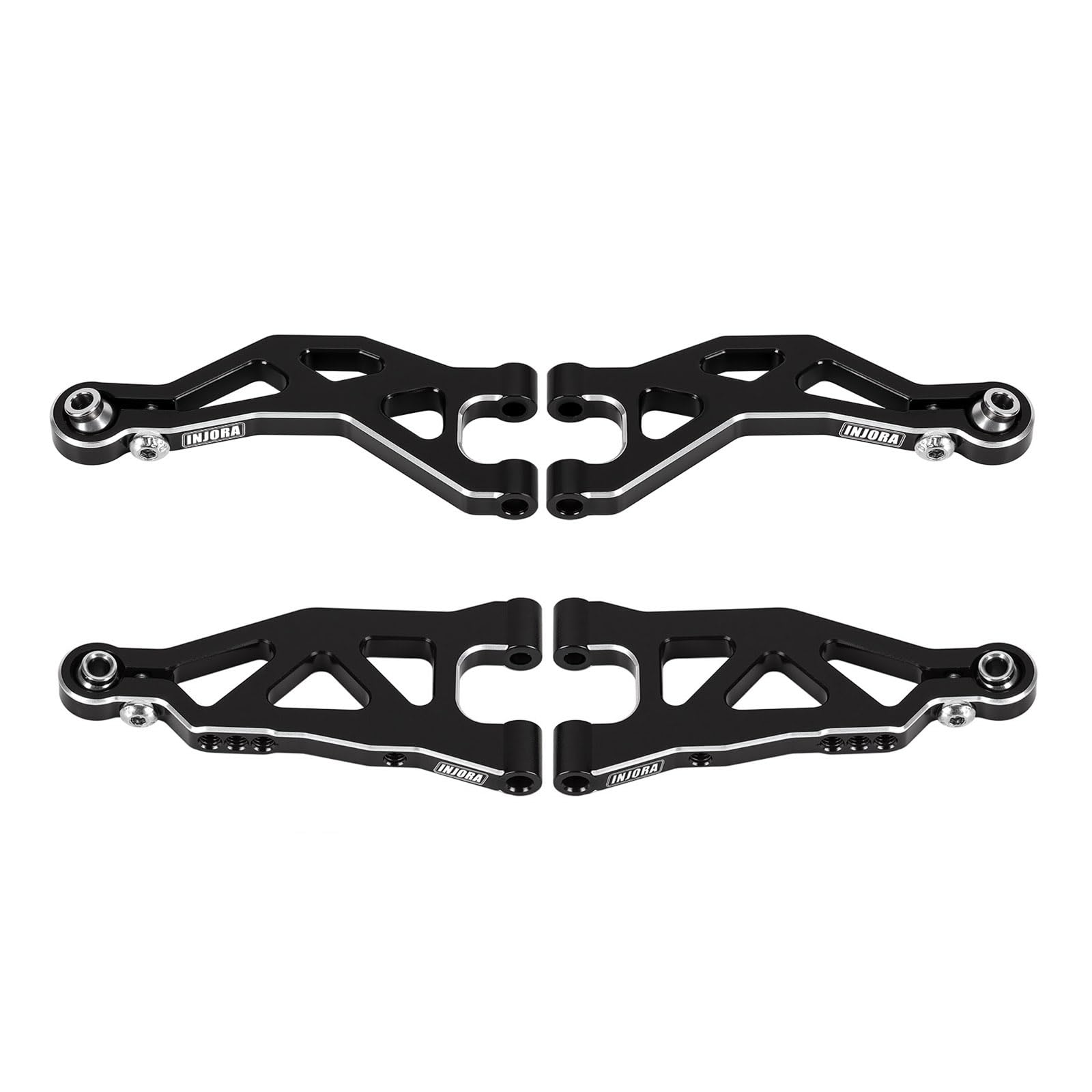INJORA Anteriori Superiori e Inferiori in Alluminio sostituto di per 1/16 ARRMA Mojave GROM Losi 1/12 Nascar Upgrade