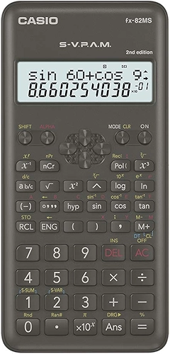 Calculadora Científica 240 Funções Preta FX-82MS-2-S4-DH Casio
