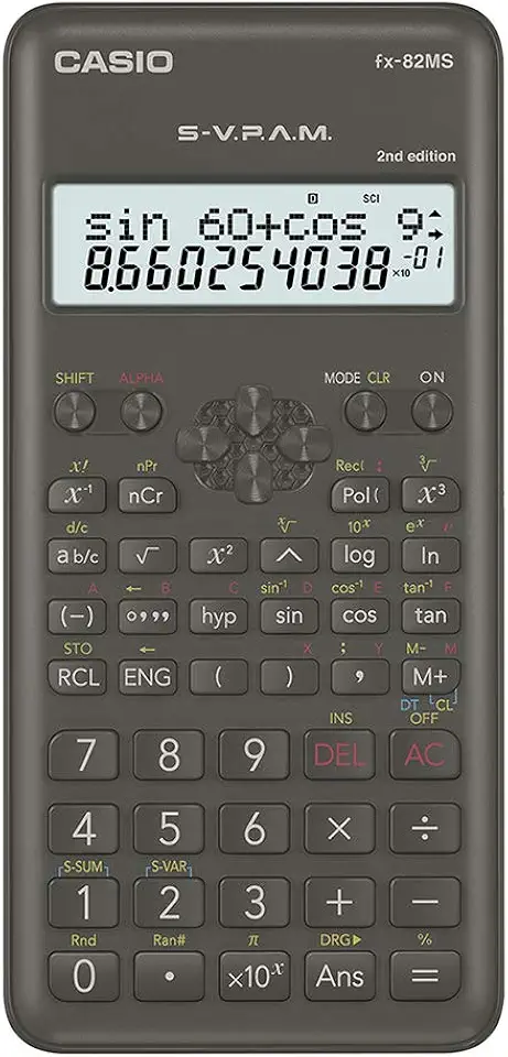 Calculadora Científica 240 Funções Preta FX-82MS-2-S4-DH Casio