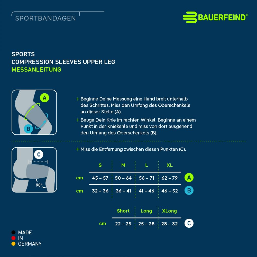 BAUERFEIND Oberschenkelbandage „Compression Sleeves Upper Leg“, 1 Paar Sleeves
