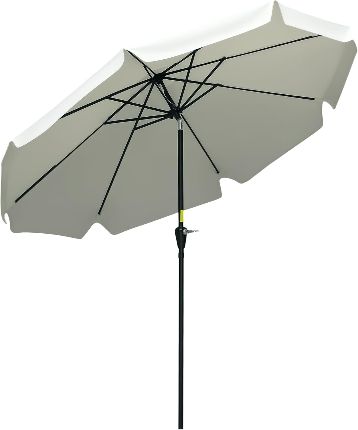 Ombrellone Da Giardino Outsunny 2.7x2.7 M - Inclinabile Con Apertura A Manovella E UV 50+