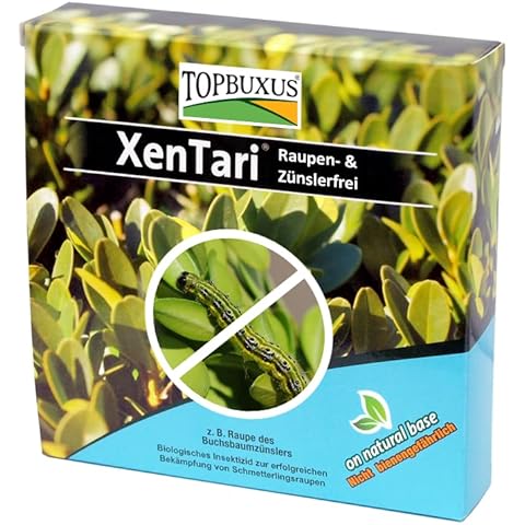 TOPBUXUS XenTari - Professional Dosage - Against Box Tree Moth Caterpillar - Biological - Safe for Bees and Birds Cover