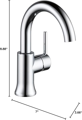 Miniatura 2 de Delta Faucet 559HA-GPM-DST - Grifo de lavabo de una sola manija, cromado