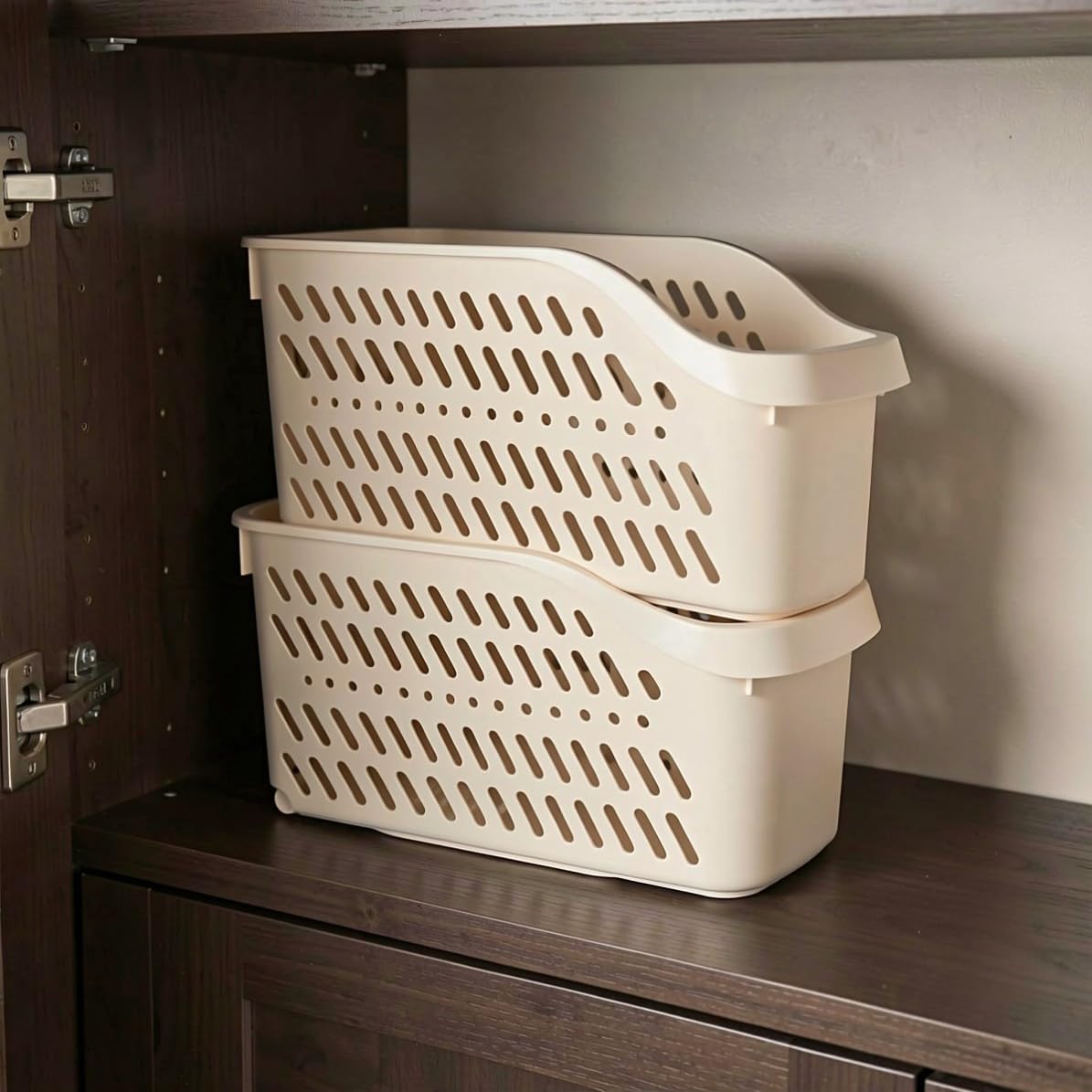 Operitacx 4 Piezas Caja Organizadora para Botellas, Extraíble, con Ruedas,