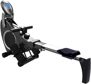 Magnetic Rowing, Rowing Machine,Household Intelligent Rowing Machine,Magnetic Control Resistance Adjustment Mute Rowing Device,Foldable,Compact Folding Magnetic Rowing Machine