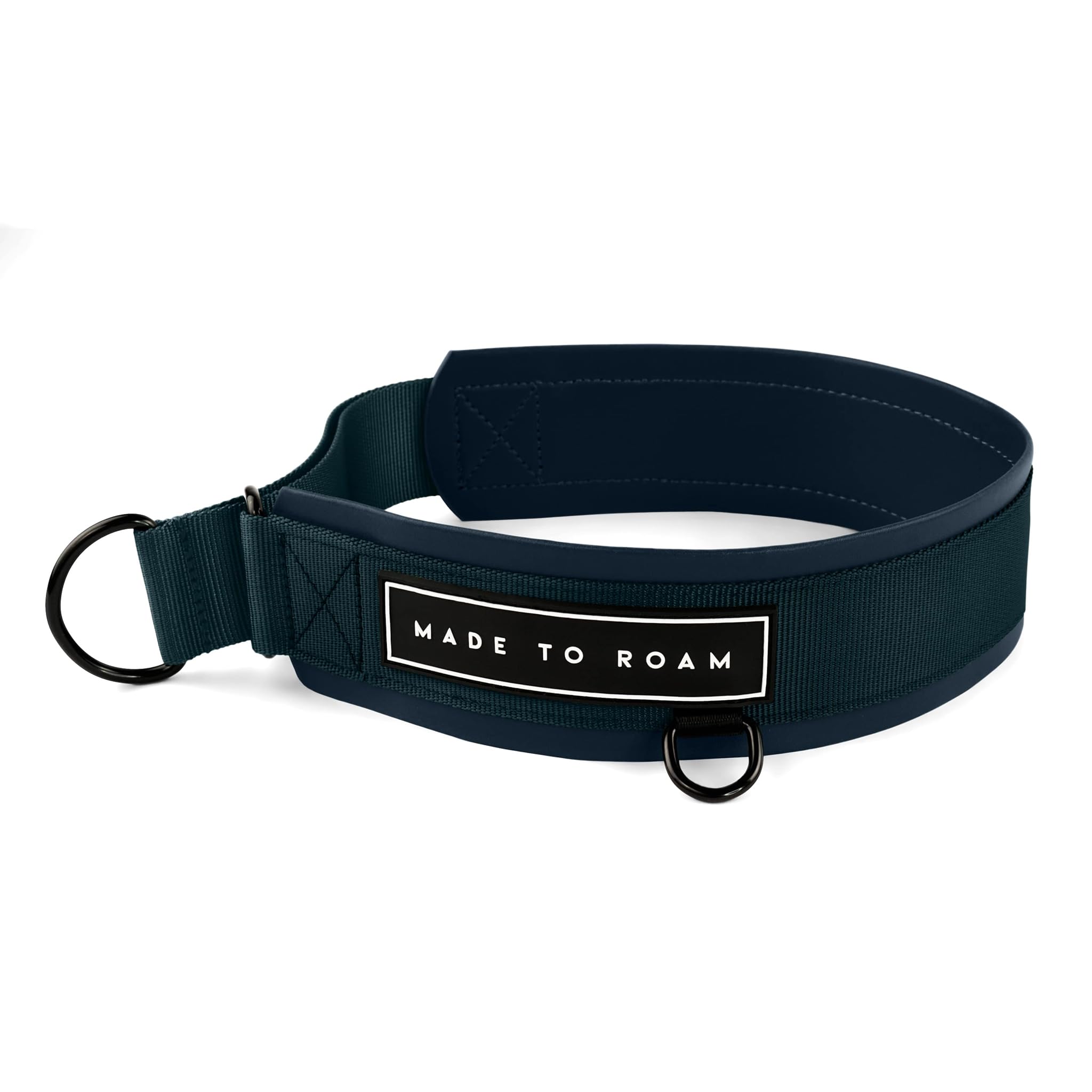 MADE TO ROAM Premium Everyday Dog Collar - Martingale Style No Pull Vegan Leather Collar, Heavy Duty and Lightweight for Small, Medium, Large Dogs (