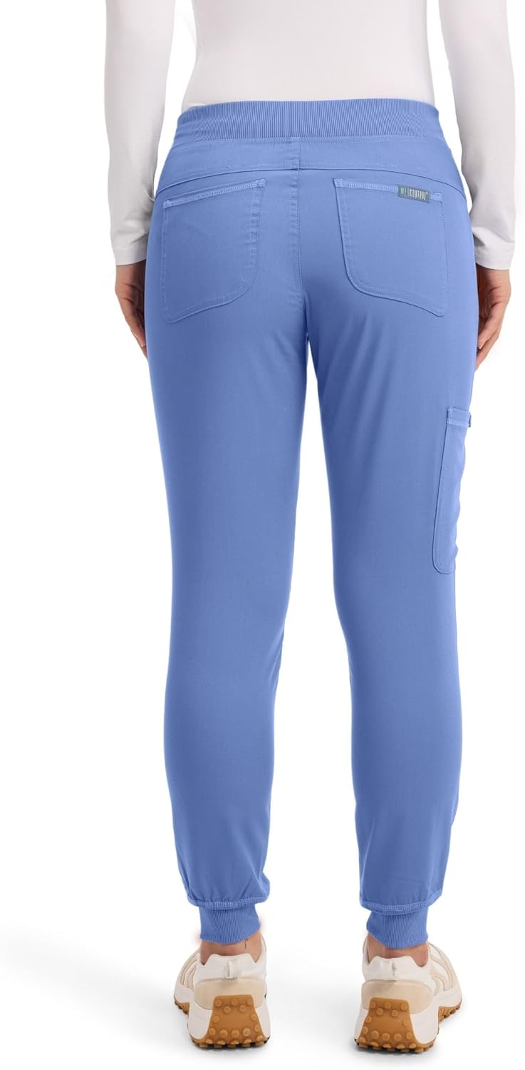 Med Couture Scrub Pants For Women Cargo Jogger Bottoms with 5 Pockets, Lightweight, Ultra Soft, 2-Way Stretch Fabric - MC7710 - Image 4