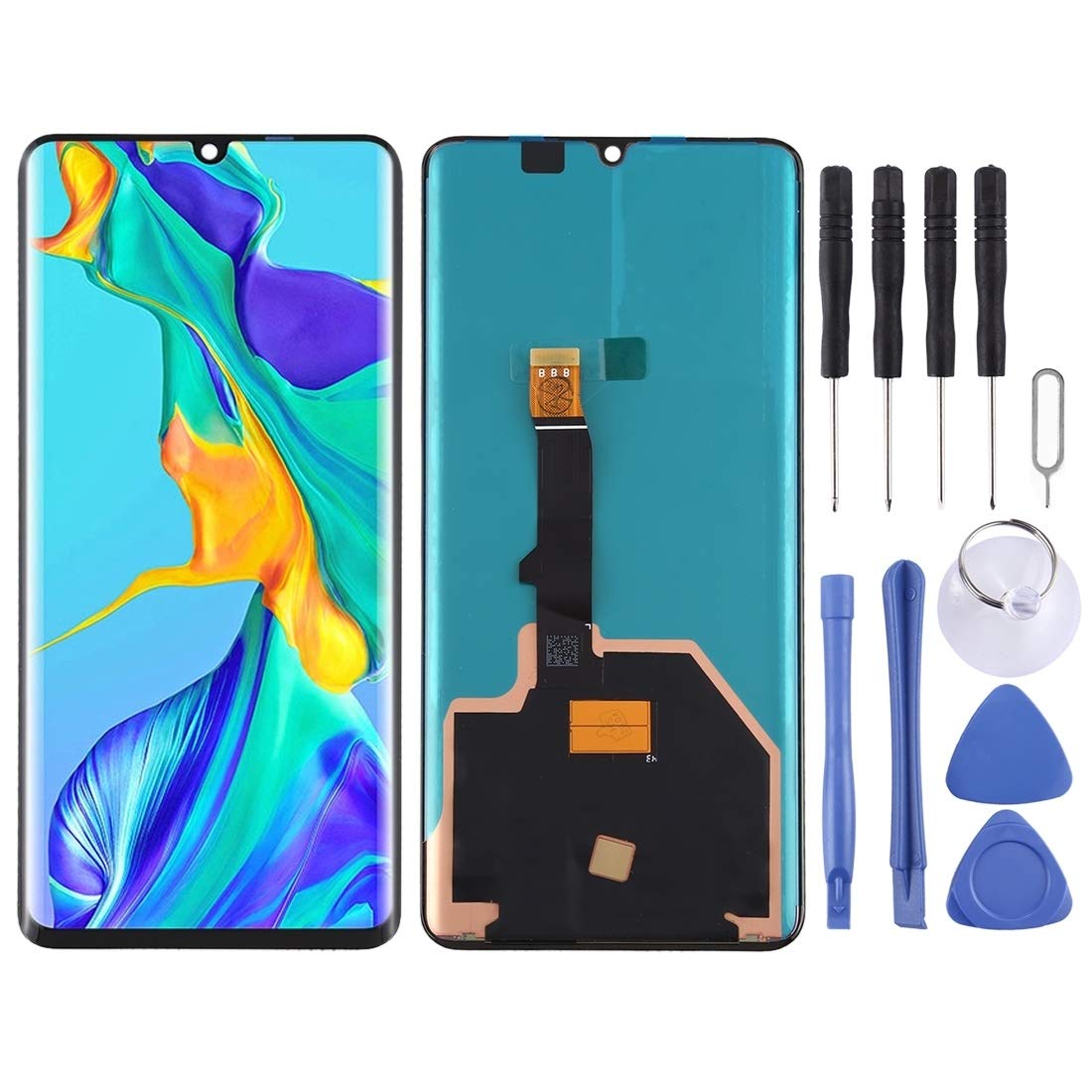 Écran LCD Huawei P30 Pro Noir - Châssis Digitizer Assemblé VOG-L09 VOG-L04 - 7