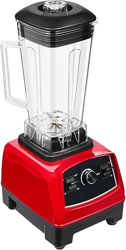 Miniatura 5 de Licuadora comercial resistente del batido de 2L 2000W, rojo, velocidades múltiples