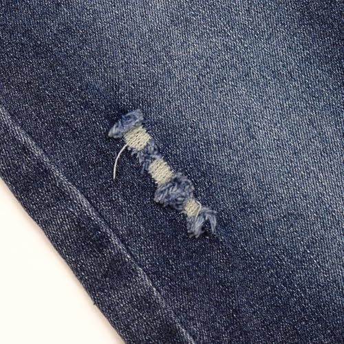 KIDSCOOL SPACE Baby Little Boys Slim Fit Jeans,Ripped Bib Pocket Fashion Denim Overalls4