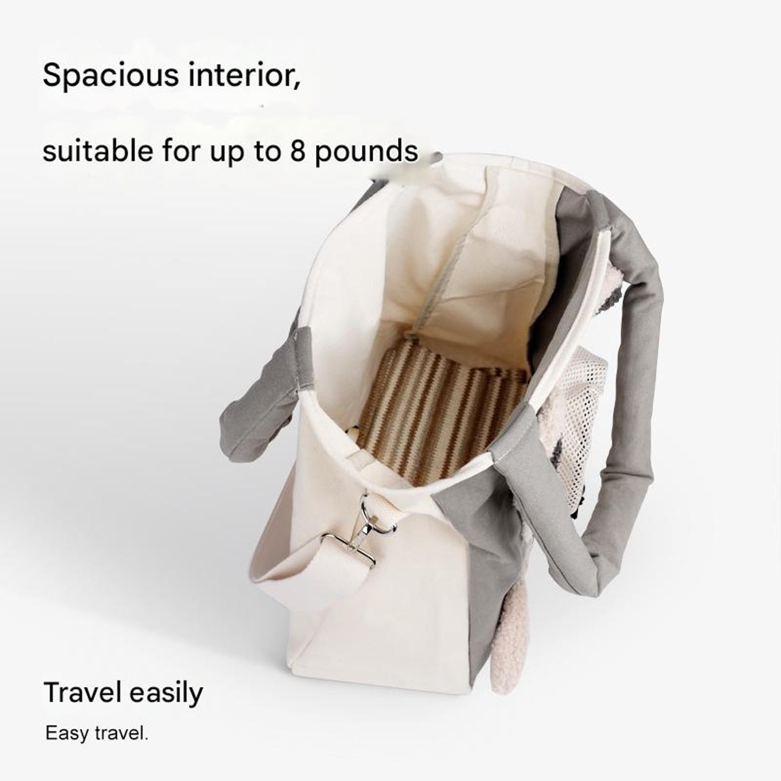 Bolsa transportadora de Lona para Mascotas con diseño Abierto para Perros pequeños y Gatos, Bolso de Hombro para fácil Transporte, Salidas diarias, transportadores para Gatos