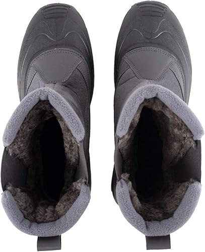 Miniatura 8 de Polar Suela impermeable para hombre, con forro de piel sintética totalmente forrada, botas de nieve duraderas para invierno