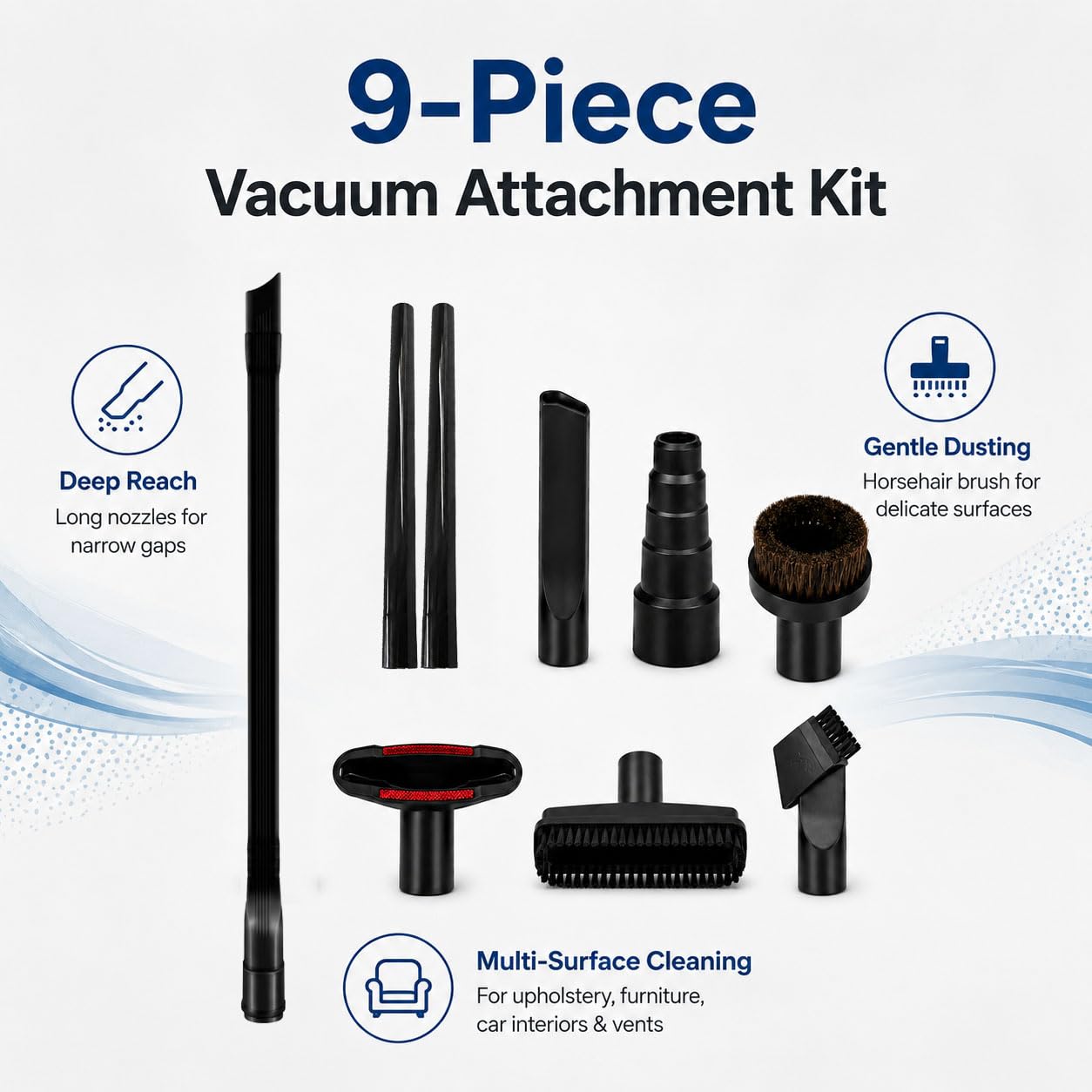 6 Kit Accesorios Aspiradora para Tornado CVD 48/2 91442