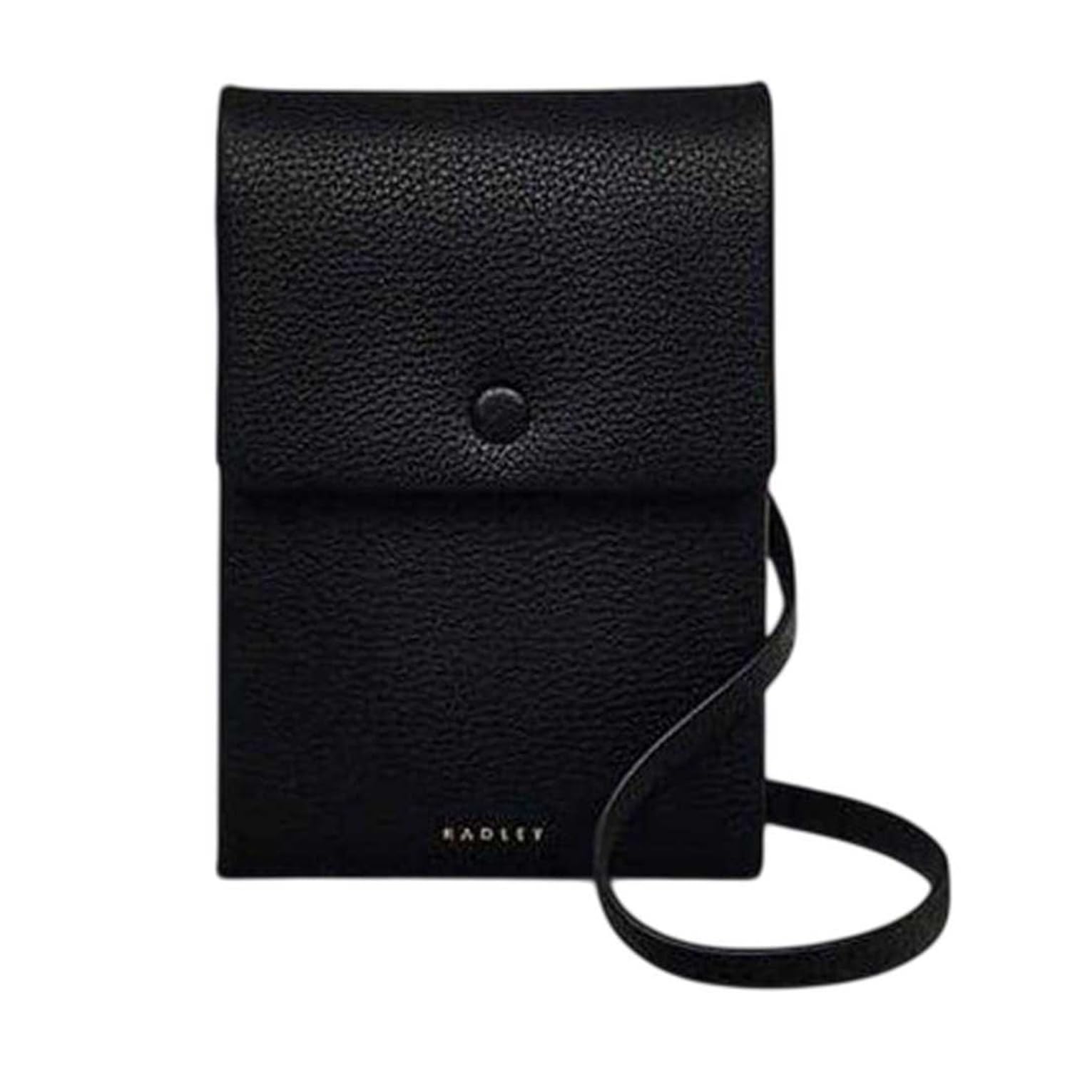 Radley Mallow Street Medium Leather Phone Crossbody Bag, Black, Women