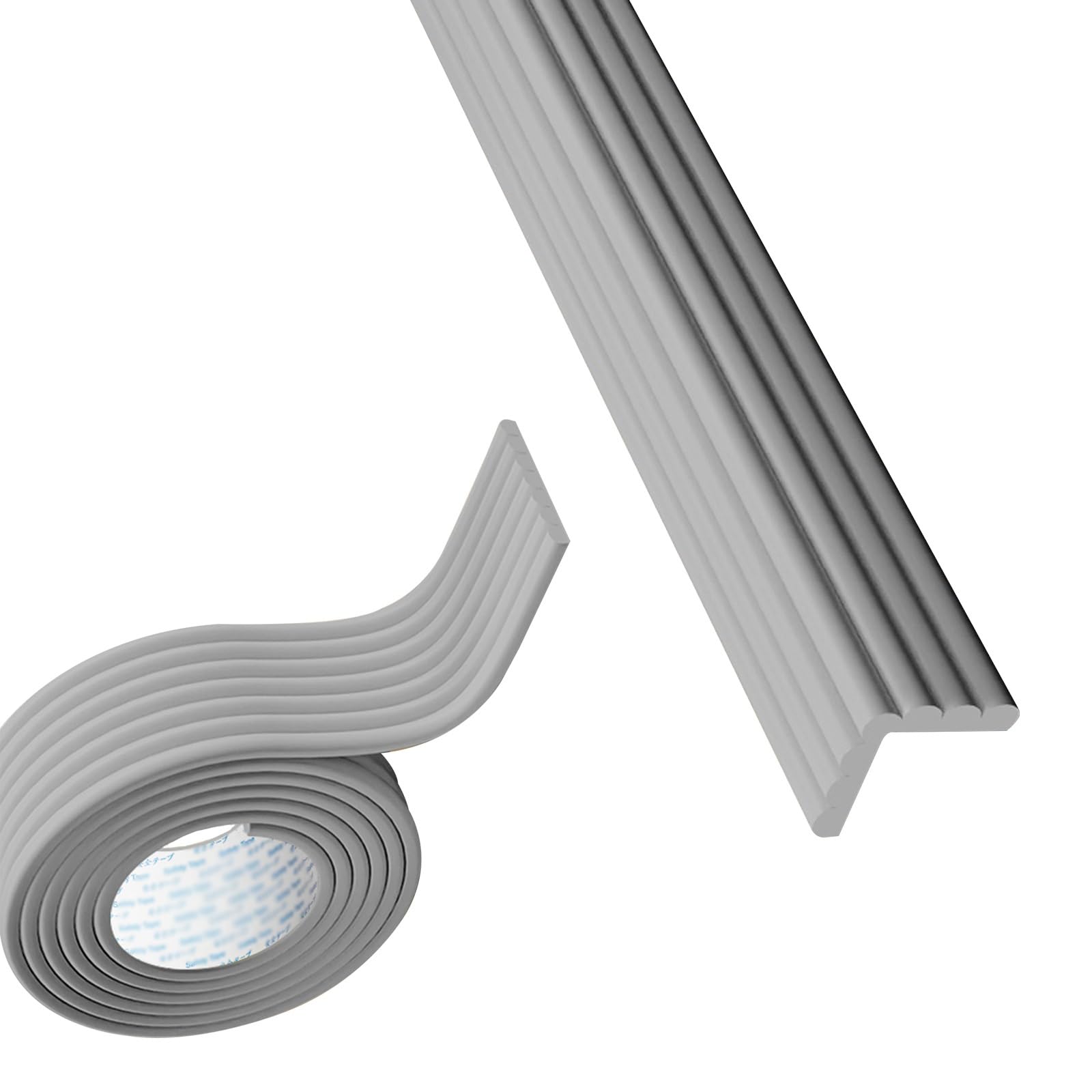 Sharp Edge And Furniture Safety Guards, L-Shaped Table Edge Protector, Highly Elastic And Soft, For Table, Fireplace, Countertop(Grey,2M)