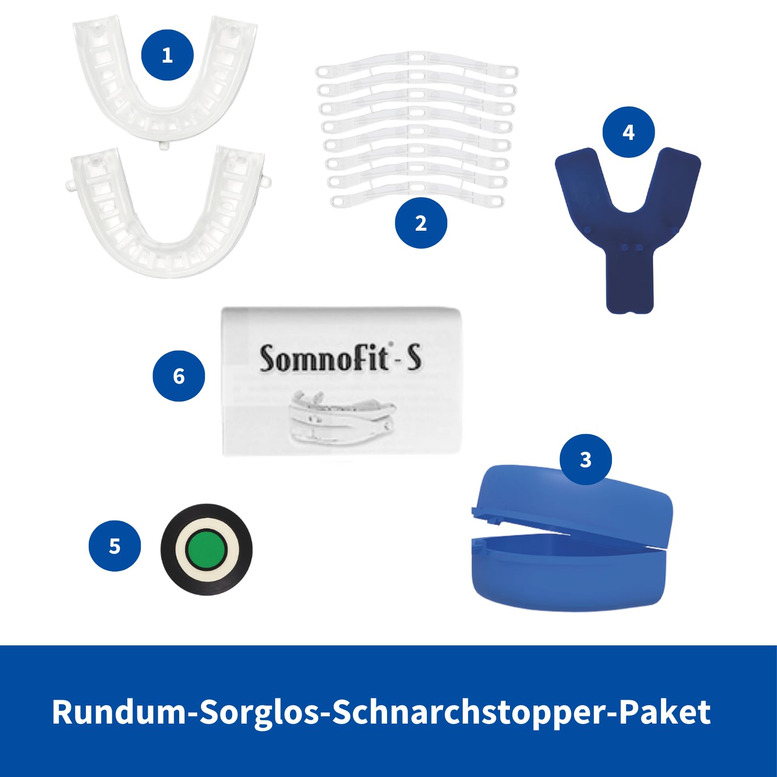 High-End Schnarchschiene SomnoFit-S – Protrusionsschiene gegen Schnarchen und Schlafapnoe – Spitzenqualität aus der Schweiz – Tschüss Sofa: Gemeinsam schlafen, energiegeladen in Alltag starten