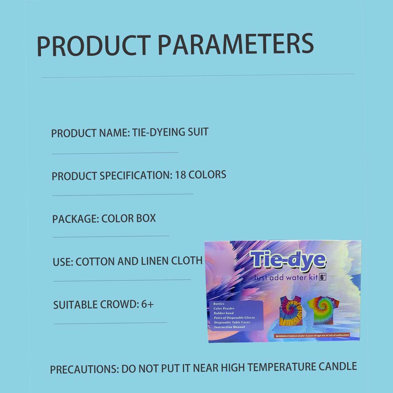 Tie Dye Kit | Kleidung Färbewerkzeug Set - Stoff Tie Dye Kits | für Quilts Leinwand Schuh Hüte Anfänger Experte Schule Zuhause Familie