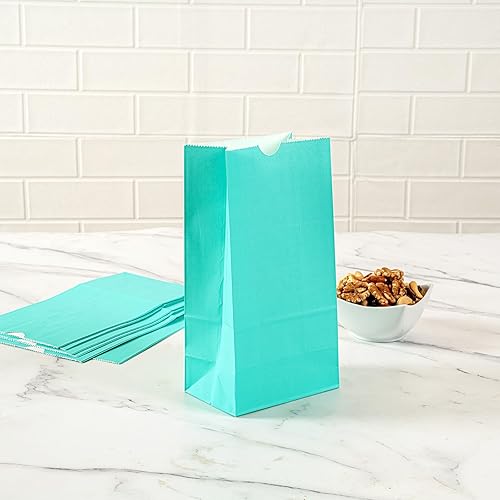 Vista 173 de Restaurantware Bag Tek - Bolsas de almuerzo desechables de 2 libras, 100 bolsas resistentes para llevar, parte inferior plana, ideal para Blanco