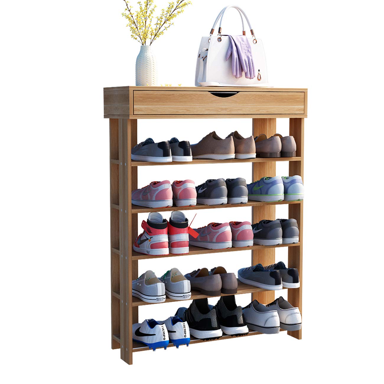 Buy DlandHome 5layer shoe shoe storage wooden storage box seat