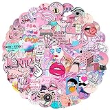 MARSFORCE Bonitas niñas Vsco Rosa pegatinas para botellas de agua impermeable vinilo pegatinas para ordenador portátil monopatín coche moto bicicleta guitarra PS4 maleta snowboard móvil Pad