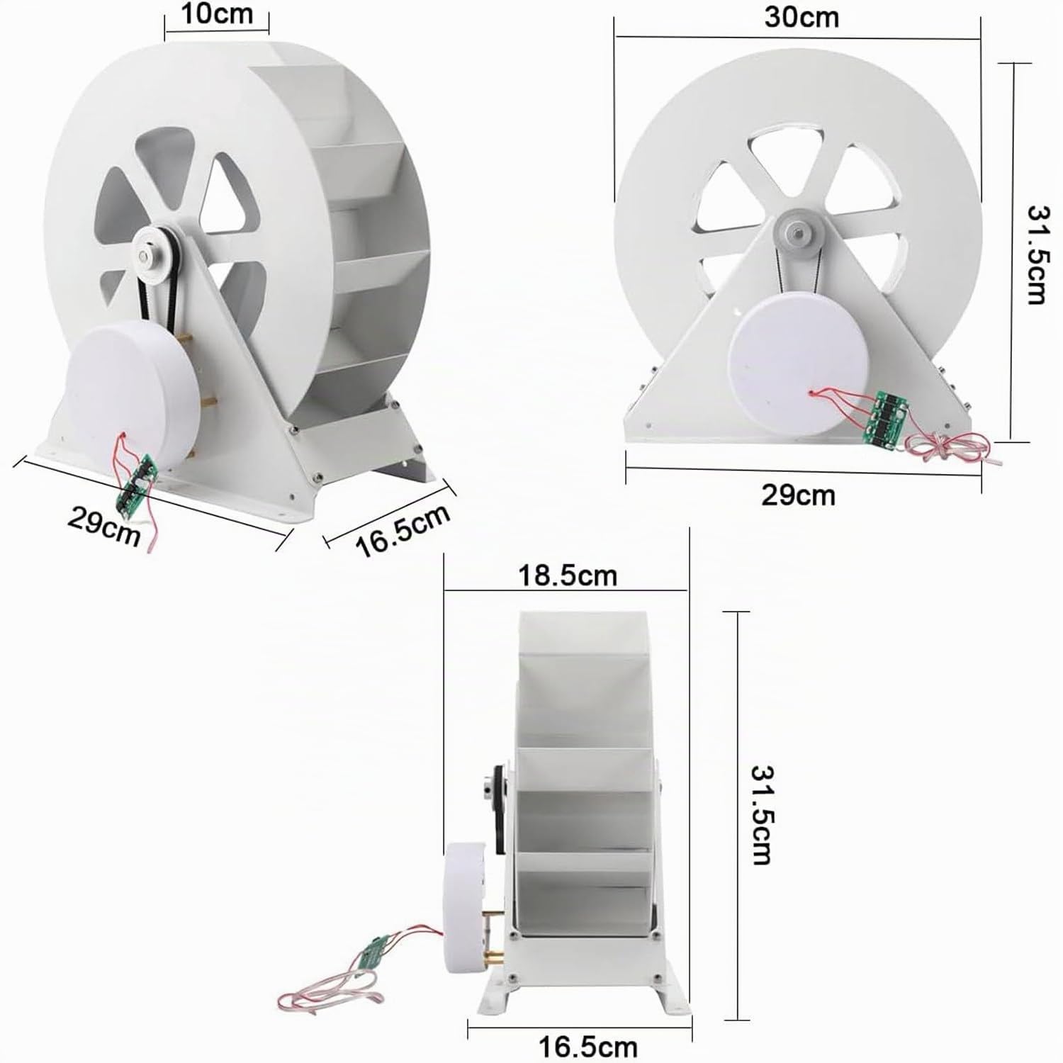 Generador de turbina hidroeléctrica,Rueda hidráulica,Central hidroeléctrica,Generación de energía Tipo Disco de Baja Velocidad,Rueda hidráulica y eólica al Aire Libre,100W