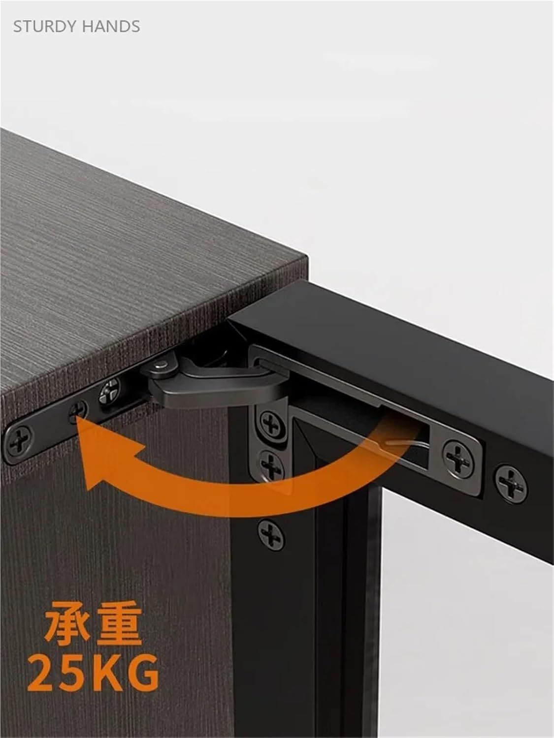 Invisible Hinge Aluminum Frame Glass Door Concealed 2Pcs(C-2pcs)