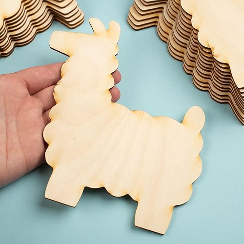 Vista 42 de Factory Direct Craft Grupo de 24 recortes de madera sin terminar para actividades artesanales y decoración Granero