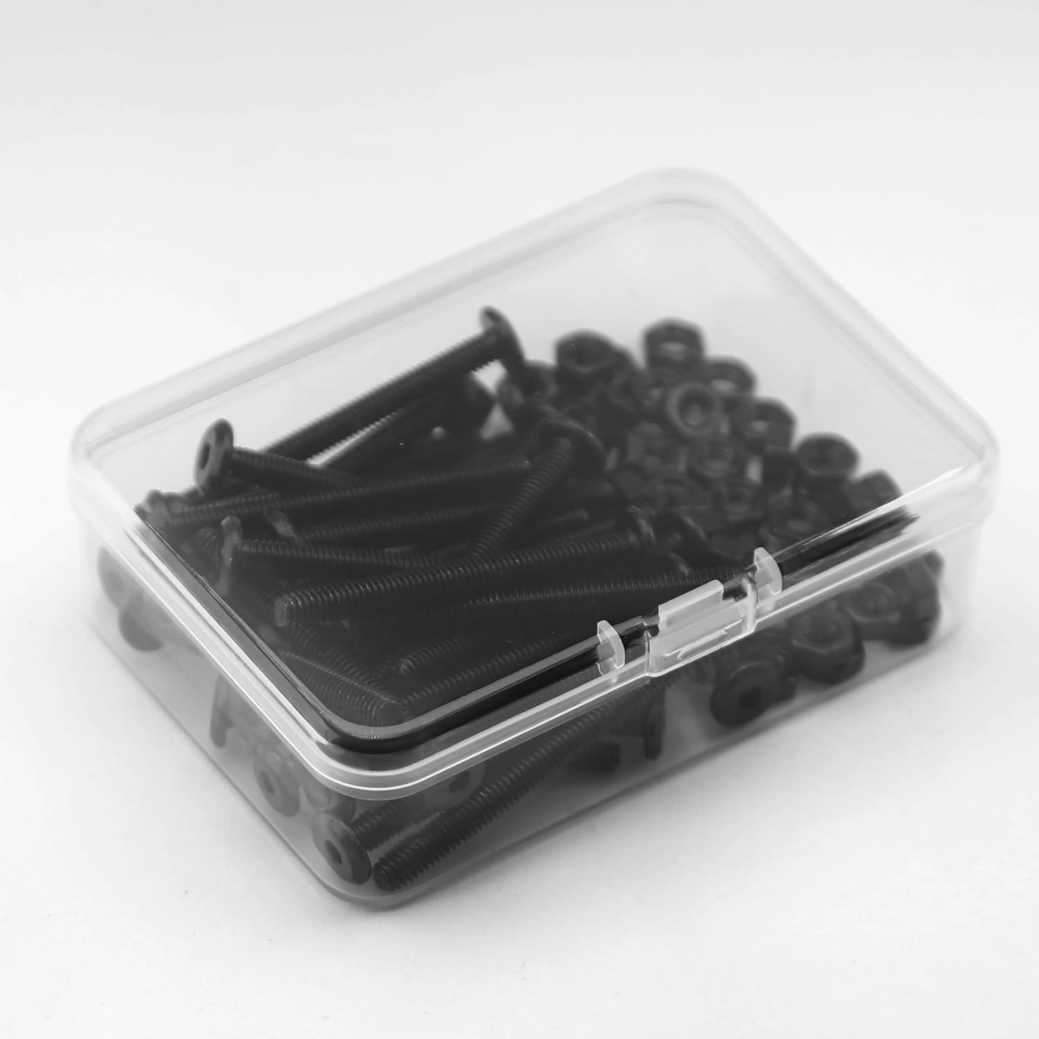 (30 sets) M4 x 40mm Flat Round Hexagon Socket Head Bolts and Nuts kit 304 Stainless Steel Black Oxide, Furniture bolts - Image 4