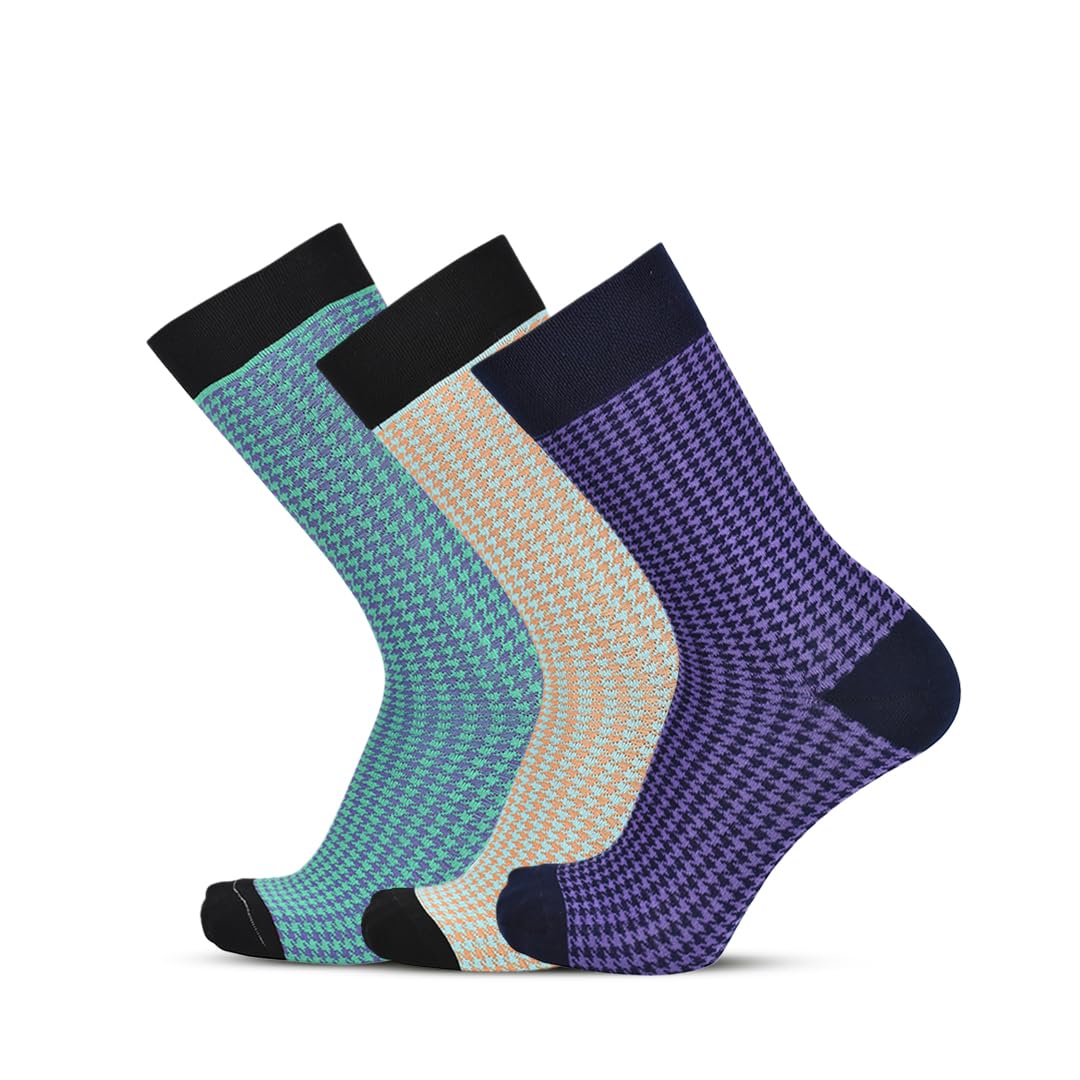 the sock street Bamboo Crew Socks for Men Combo | Full Calf Length Premium Bamboo | Odour-Free, Breathable & Durable | Cushioned Base & Anti-bacterial | 3X Softer than Cotton Socks | Pop of Hues-picture-54