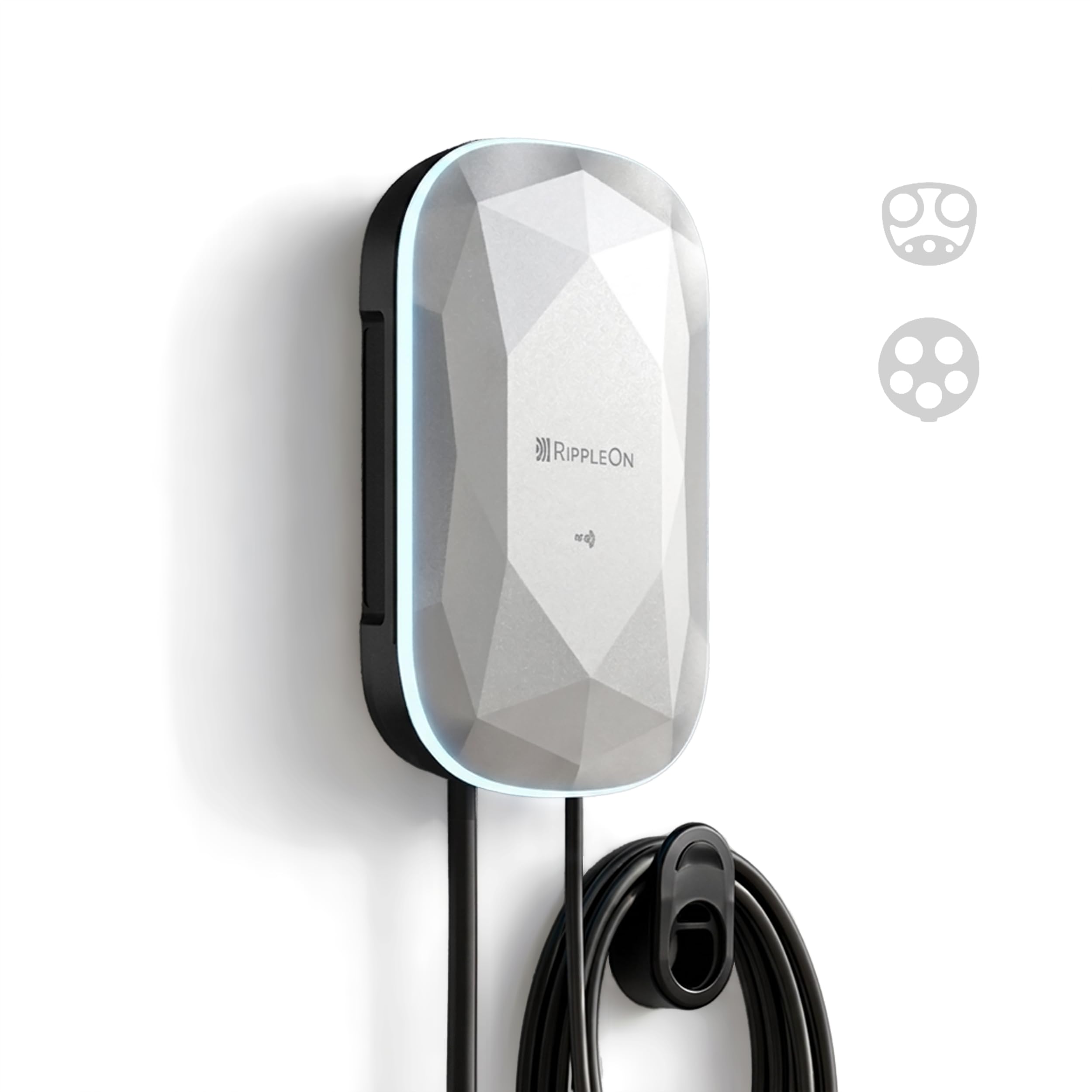 RIPPLEON Level 2 EV Charger - Nema Plug-in/40Amp/9.6KW/240V, UL2594,ETL,FCC