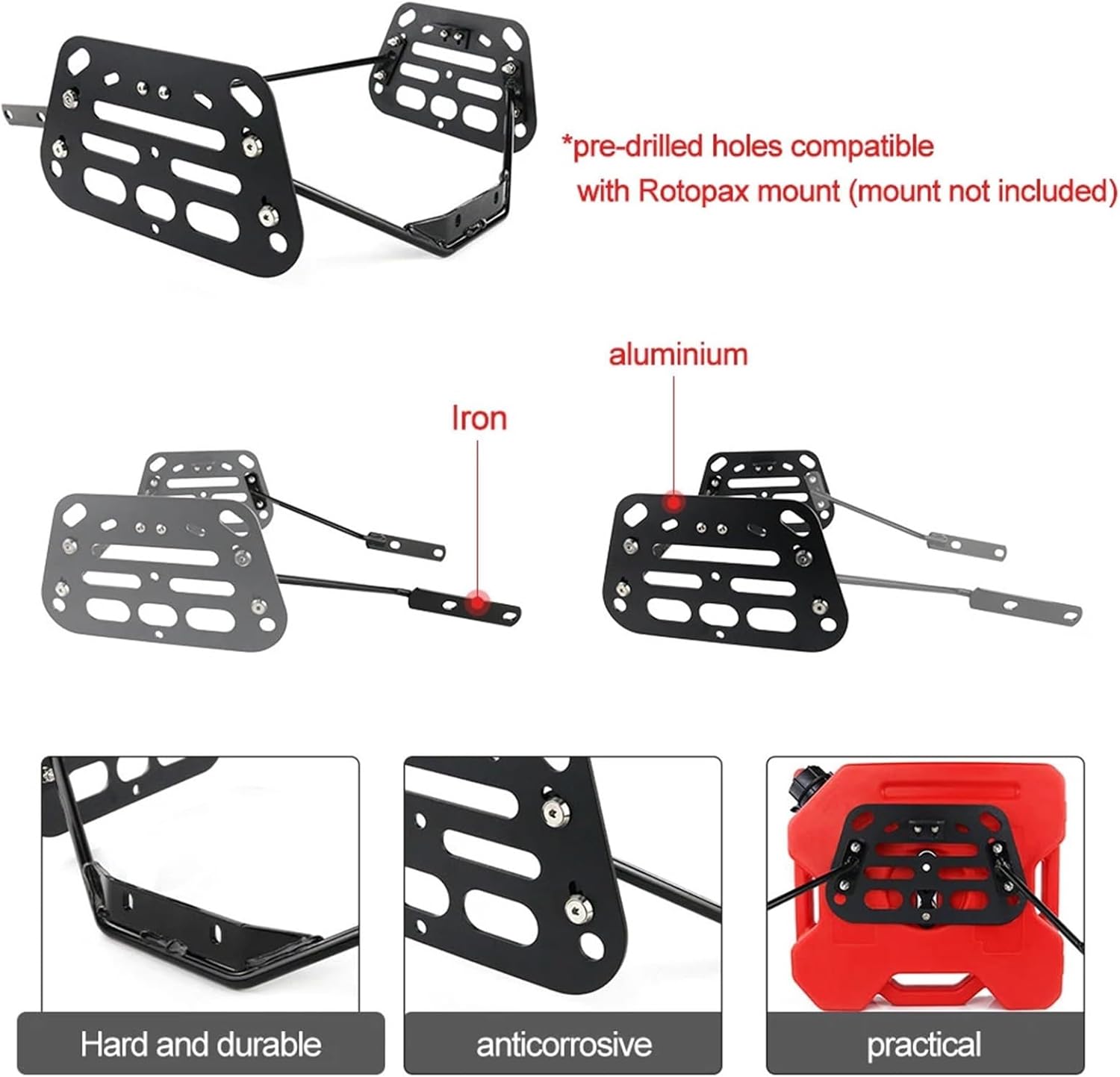 Replacement Side Saddle Bag Rack Fit for Honda CB500X 2013-2018 2019 2020 2021 2022 2023 2024 Motorcycle Saddlebag Support Bar Mount Bracket
