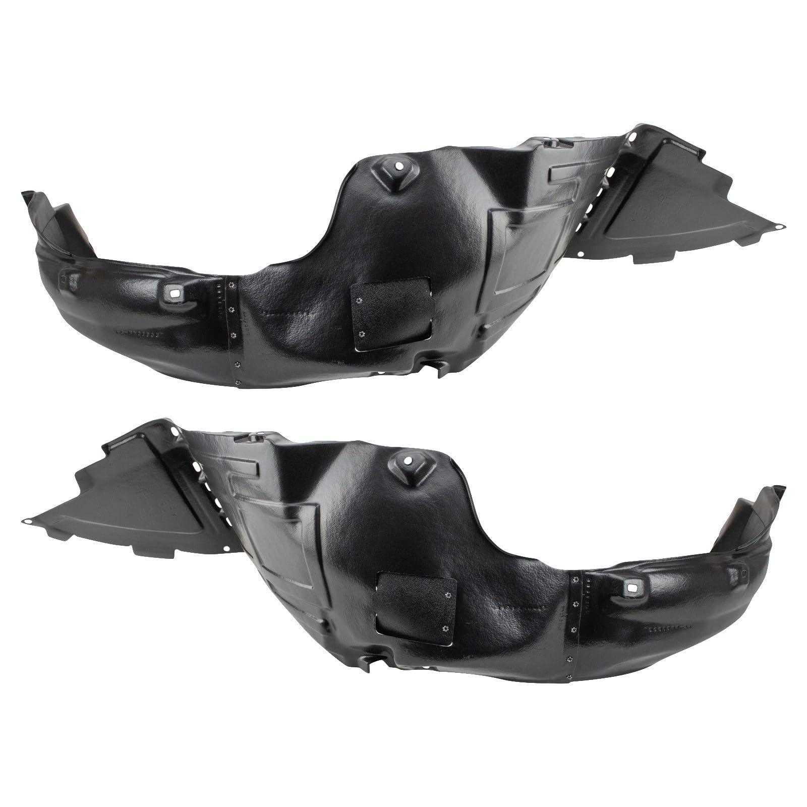 TRQ Front Inner Fender Liner Set Compatible with 2011-2015 Hyundai Sonata HY1248127 HY1249127