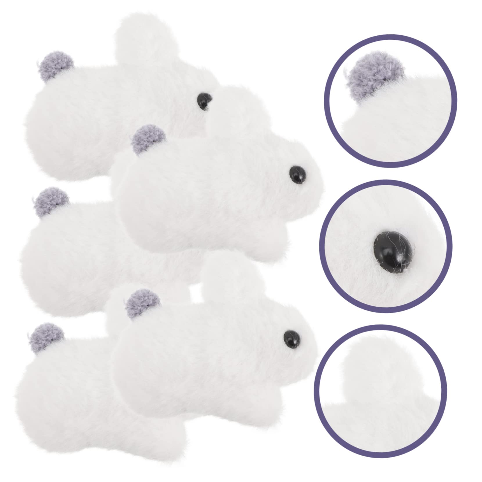 ibasenice 25piezas Colgantes De Conejo De Peluche Llaveros y Adornos Para Mochilas Decoración Adorable Para Bolsos y Accesorios De Fiesta