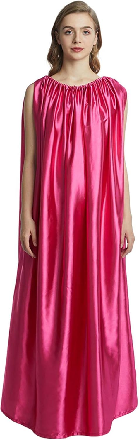 DELITLS Steam Gown,Sauna Steam Artificial Silk Foldable Sleeveless ...