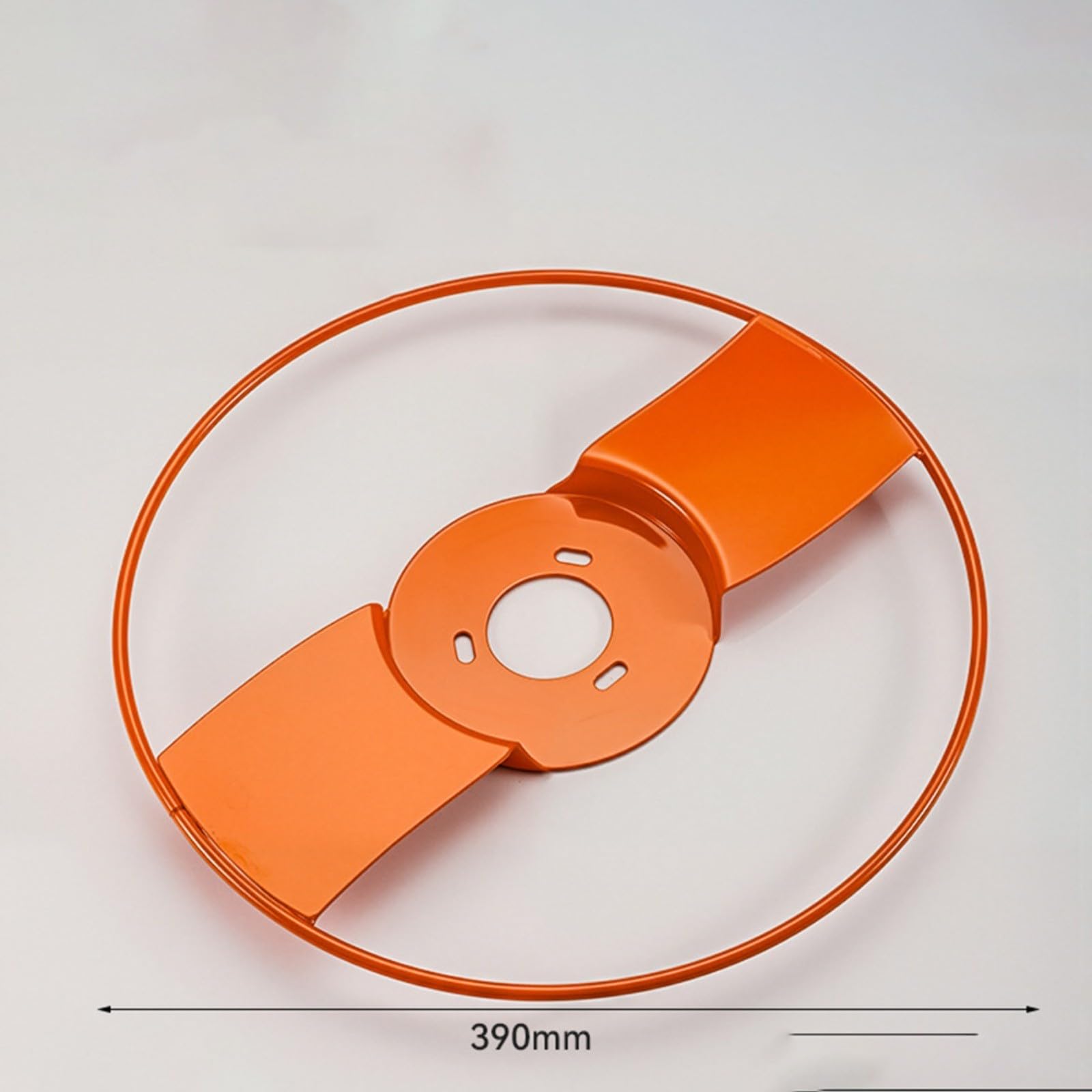 Protection de débroussailleuse en acier pour tondeuse à gazon, housse de protection en métal renforcé contre les débris, l'enchevêtrement, la végétation dense, les terrains inégaux (390 mm)