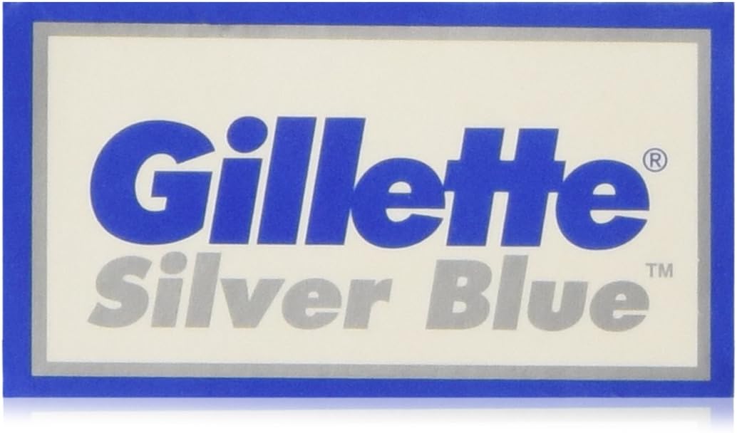 25 Silver Blue Double Edge Razor Blades Made in Russia by 7 O'clock