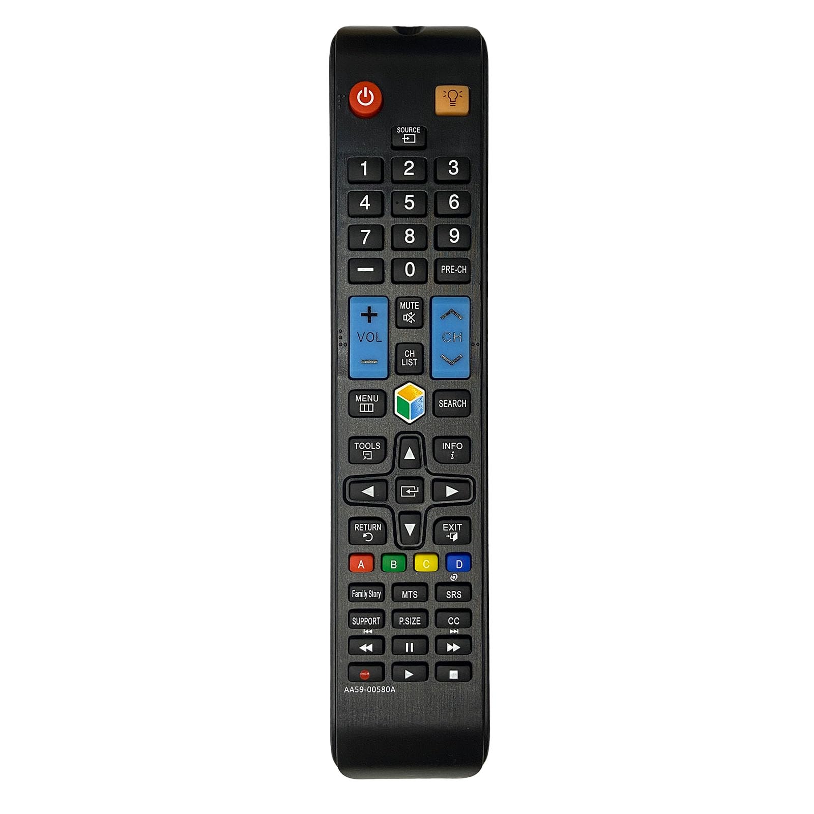 AA59-00580A Zamienny pilot kompatybilny z Samsung TV UN32EH5300FXZA UN40ES6100FXZATS01 UN46ES6100FXZATS01 UN55ES6100FXZATS01 UN60ES6100FXZA UN60ES6100FXZAHH001 UN32 EH5300F UN40EH5300F