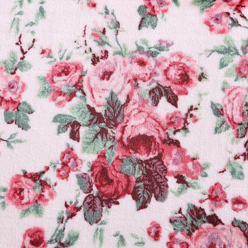 Image of Betsey Johnson - Blanket, Ultra-Soft Plush Bedding, Warm & Cozy, Oversized Room Essentials (Vintage Floral Pink, Full /Queen)