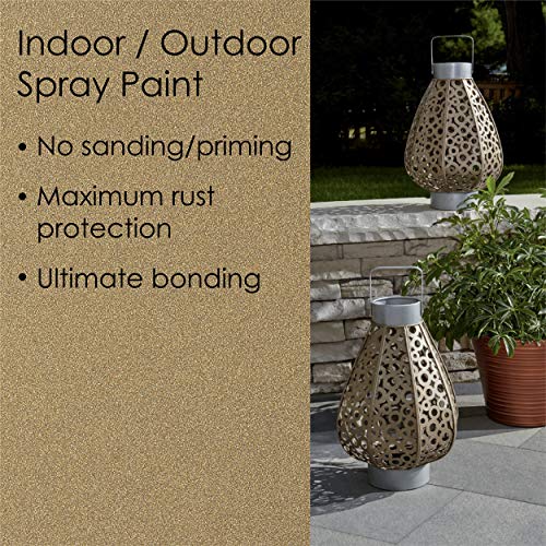 Image of Krylon K02770007 Fusion All-In-One Spray Paint for Indoor /Outdoor Use, Metallic Gold 12 Ounces (Pack of 2)
