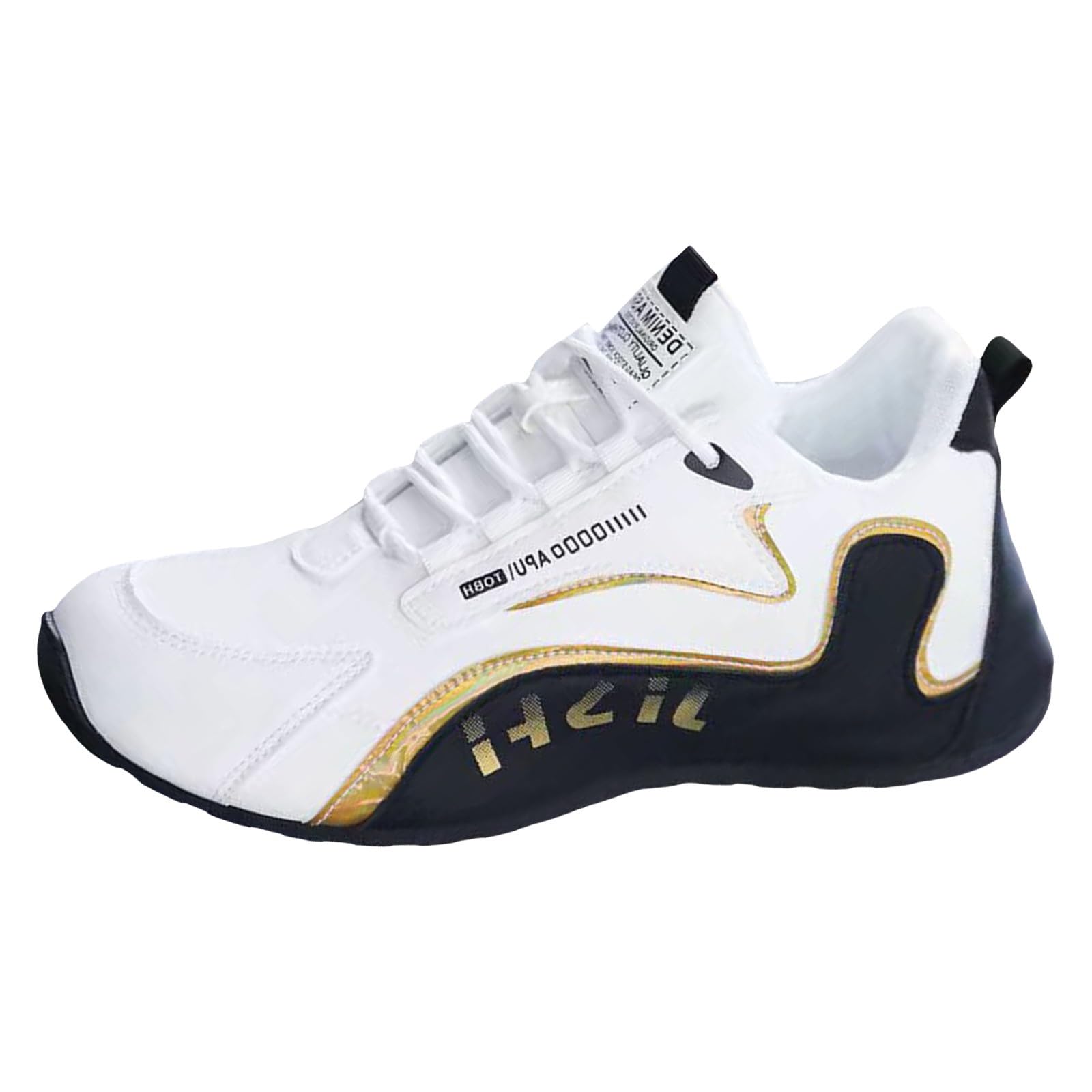 Generic Mens White Running Sneakers Golf Shoes Desertcart INDIA - Main Image