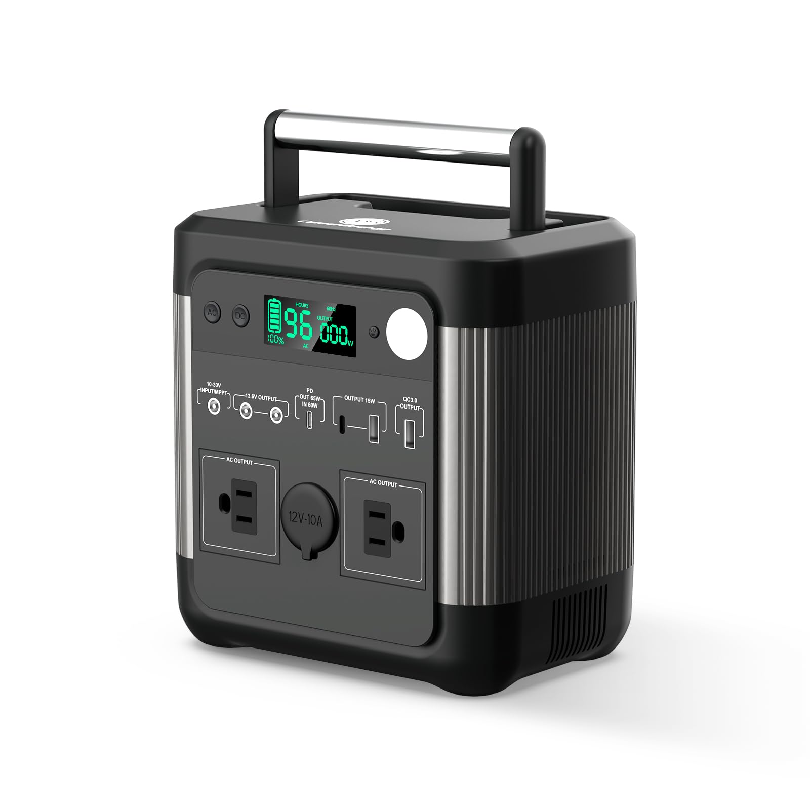 camelenergy Portable Power Station PES500-B 518Wh Outdoor Backup Lithium Battery 600W Power Station with AC DC Outlet USB-C