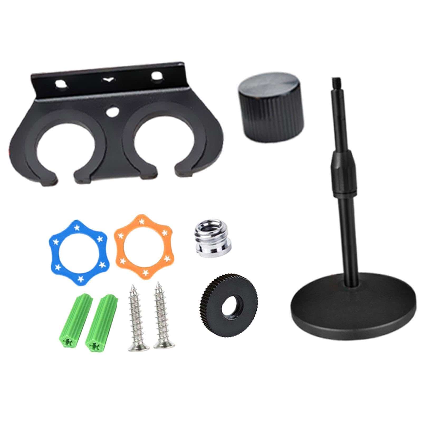 SECRET DESIRE Microphone Holder with Desktop stand Accessory Versatile Rack for Stage 2 slot-image-49