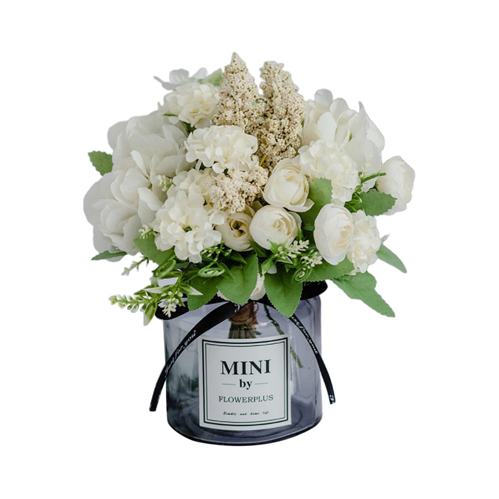 QIXCXAZ Exquisite Silk Flower Bouquet Decorative Arrangements For Parties Homes Offices And Special Events Decorating Weddings Outdoor Wedding Centerpieces