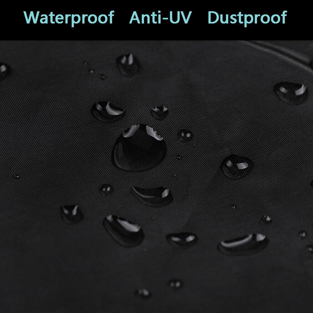 Funda impermeable para cortacésped, protección contra el polvo y los rayos UV, fundas universales para cortacésped autopropulsado Oxford con cordón ajustable (182*111*116cm)