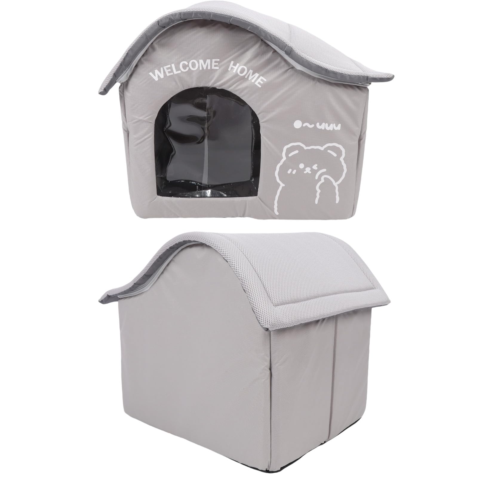 Fockety Casa Raffreddante Portatile per Animali, Tenda Leggera in Oxford, | Rifugio rinfrescante per cani per esterni, interni, estate, cuccia isolata resistente alle intemperie per fienile, patio,