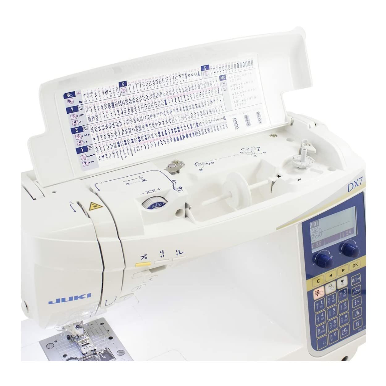 Máquina de coser HZL-DX7 con 287 patrones de puntada y 4 fuentes 5