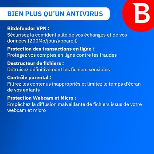 Bitdefender Internet Security 2026 | 5 appareils | 2 Ans | PC | Code envoyé par courrier postal - 2